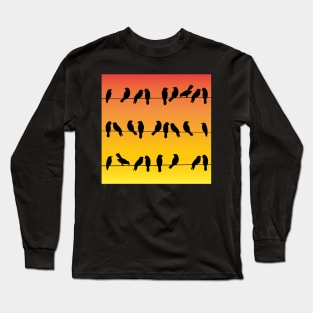 Birds on a Wire Long Sleeve T-Shirt